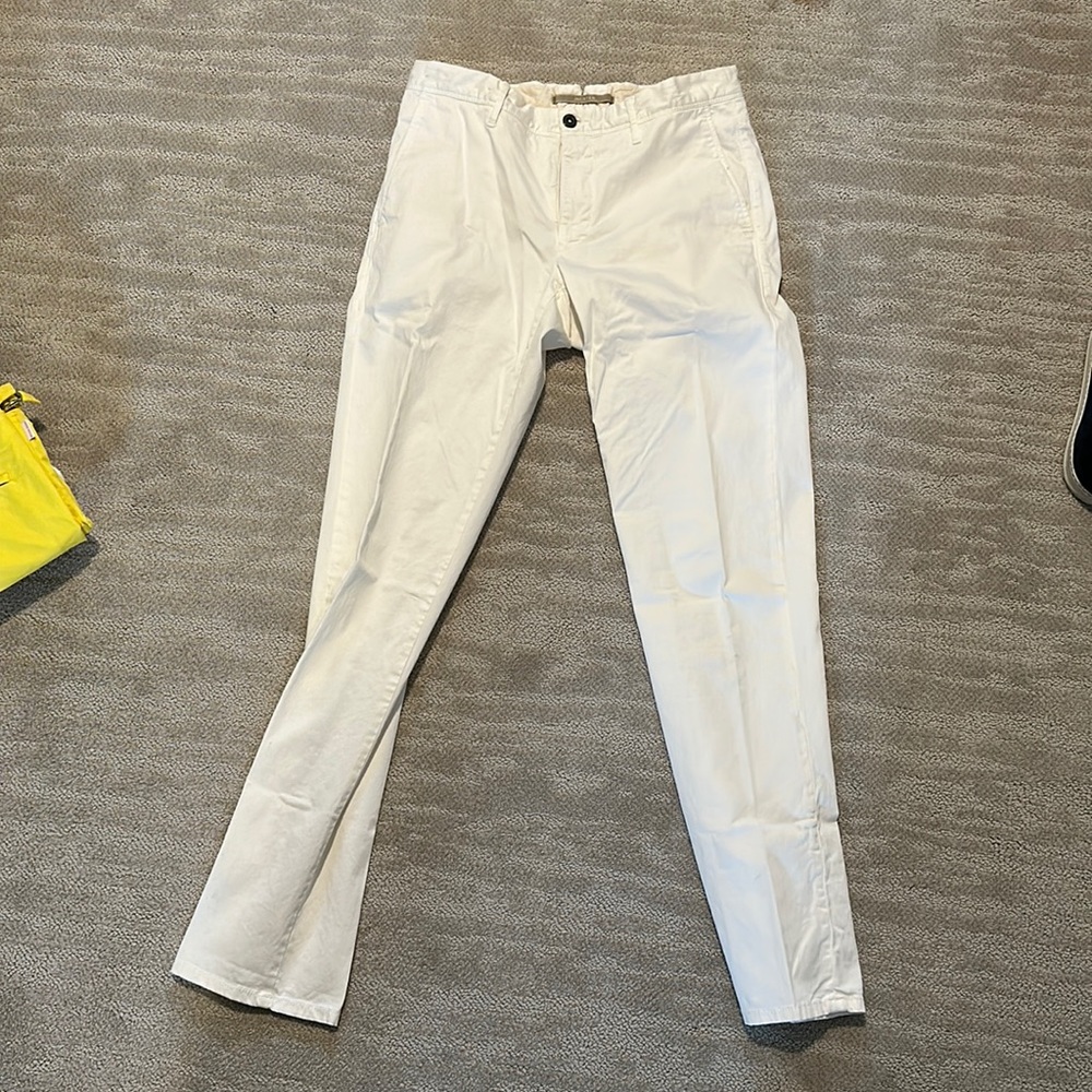 Incotex white chinos